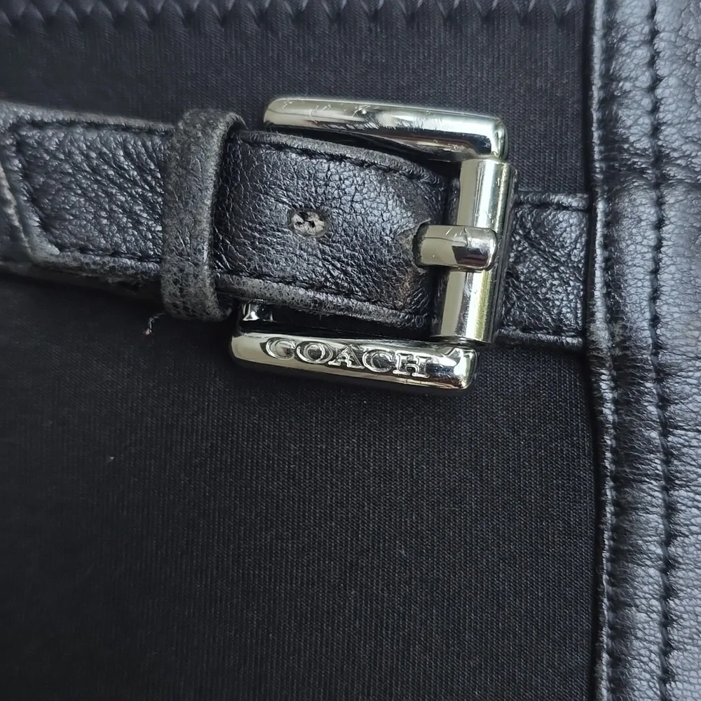 Coach Lilac Boots Q3011 Leather Knee black 5